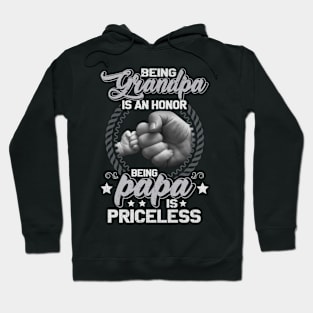 Being Papa Is Priceless Fathers Day For Grandpa Hoodie